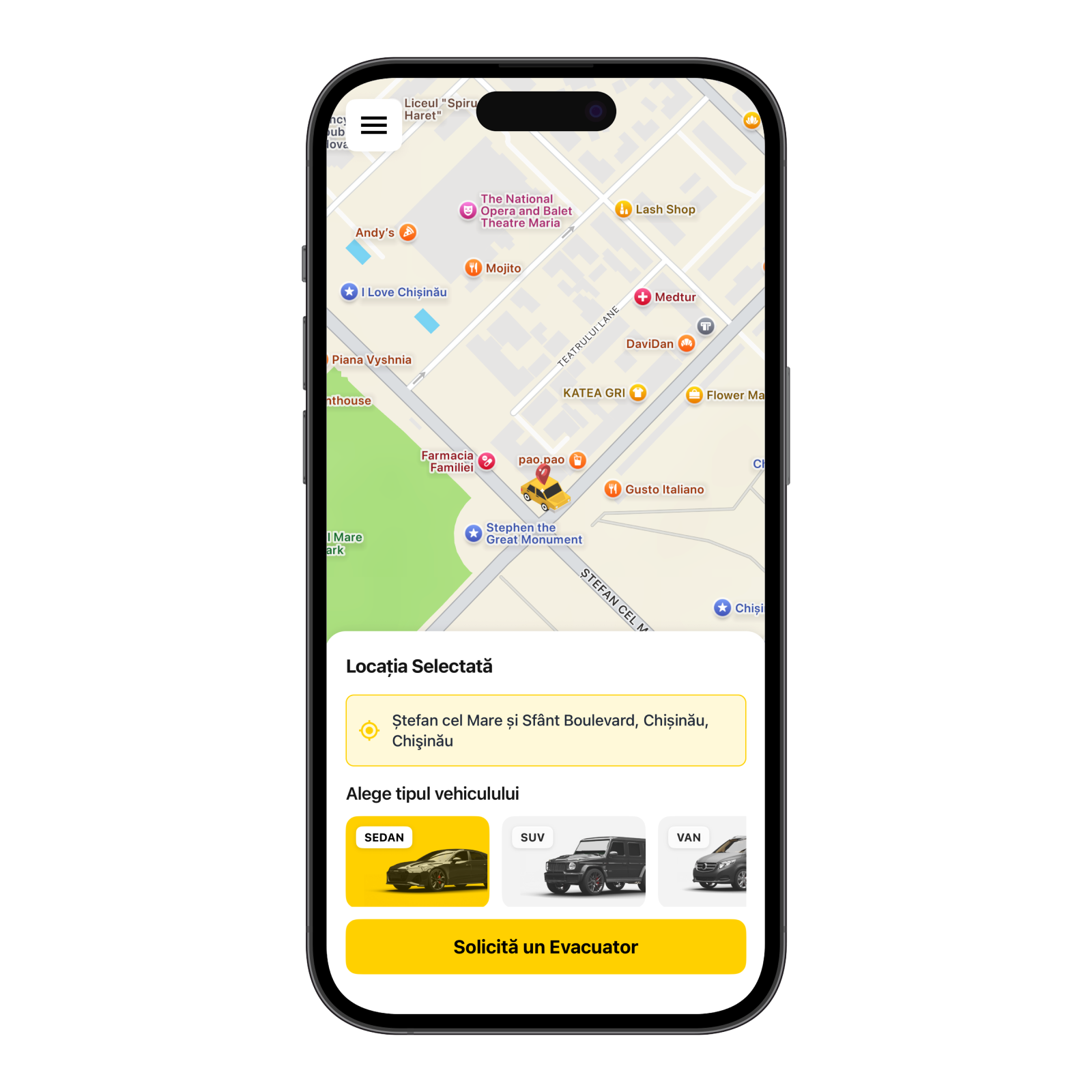 Evax App Home Screen