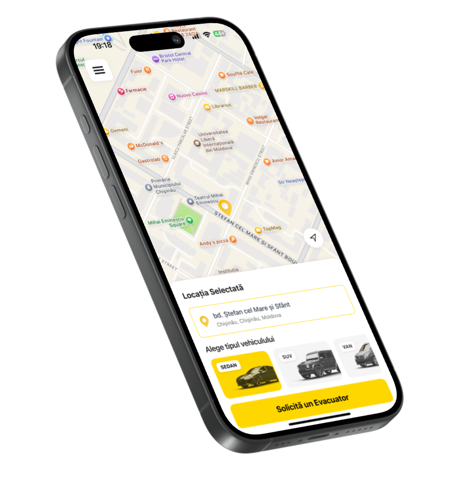 Evax App Home Screen
